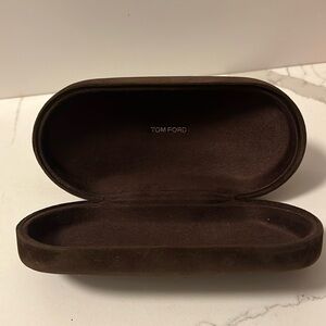 Tom Ford Dark Espresso Brown Velvet Sunglasses Hardshell Case